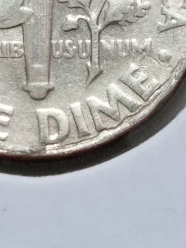 1970 D Roosevelt Dime Delamination