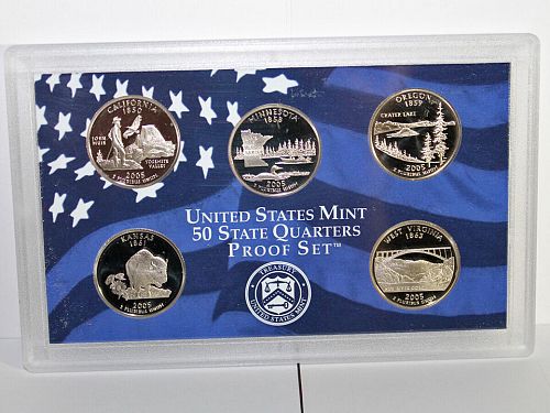 2005 Proof Quarter Set - Clad with COA