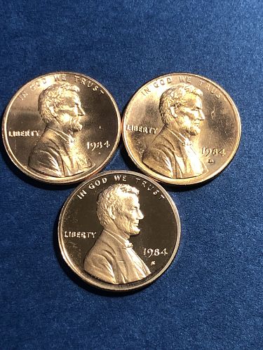 1984 P,D,S Lincoln Cent NICE