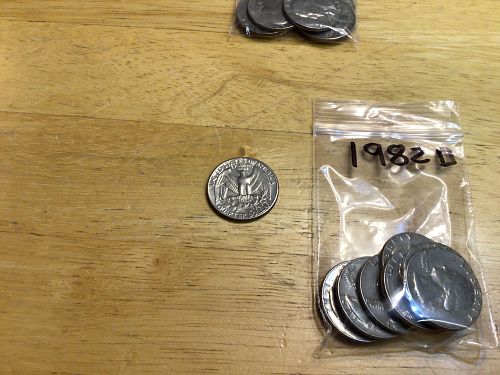 1982-D Washington Quarter, Great Folder Filler, Free Shipping