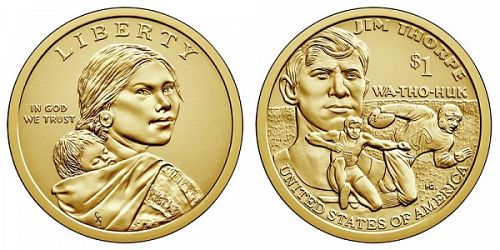2018-D $1 - Jim Thorpe - Native American Dollar
