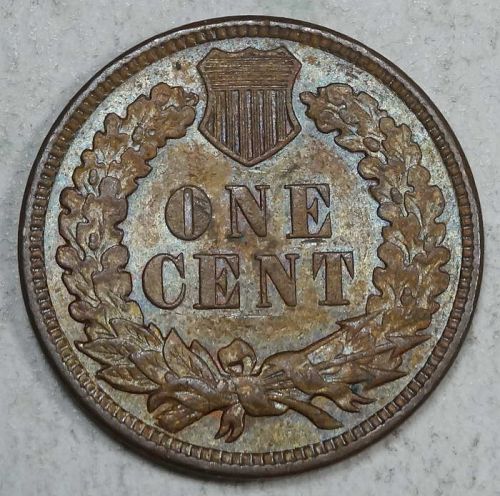 1898 Indian Cent, Uncirculated, Interesting Color    0717-02