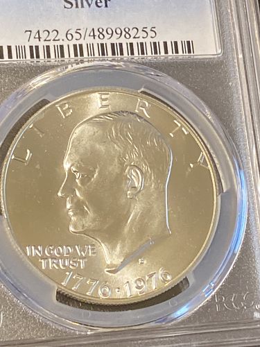1976-S SILVER EISENHOWER DOLLAR PCGS MS65