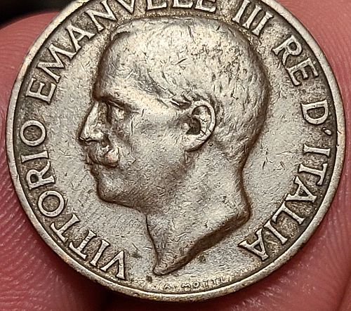 1923 Italian 10 Centesimi - *VERY FINE* Condition...Rare!!!