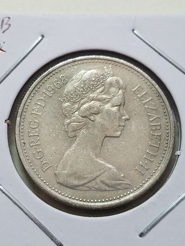 1968 Great Britian United Kingdom 5 New Pence GB UK England