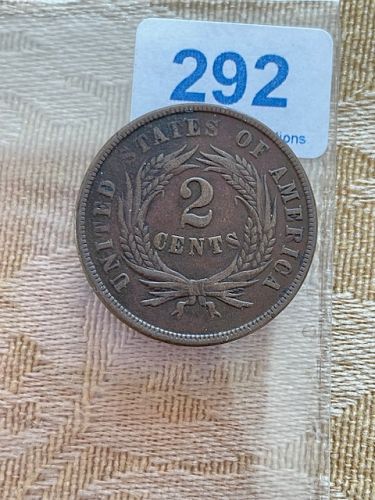 1865 TWO CENT PIECE