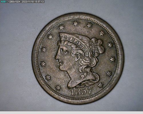 1857 Half Cent (41-430)