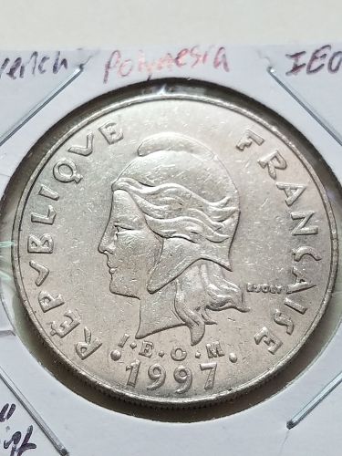 1997 French Polynesia IEOM 20 Francs Low Mint France Polynesian Franc