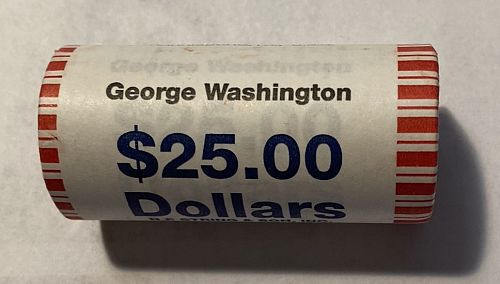 2007-D George Washington Presidential Dollar (Bank Roll)