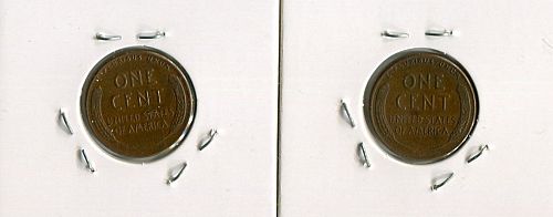 2 - 1955 - P  LINCOLN  CENTS  -   VERY  FINE