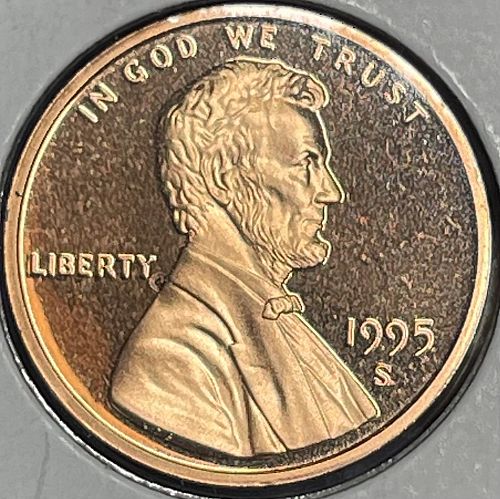 1995-S Lincoln Memorial Cent ~ Flashy Proof Pulled from Proof Set