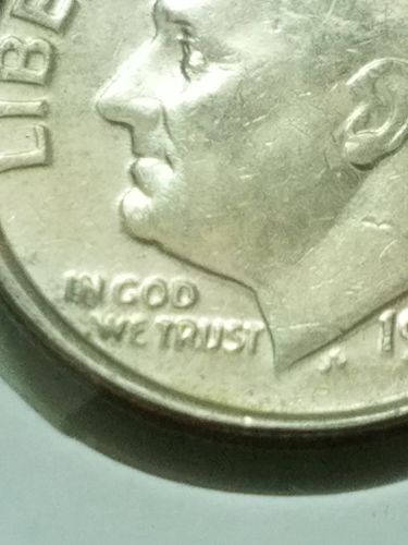 1991 P Roosevelt Dime DDO DDR Off Center