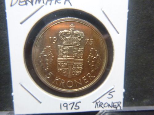 DENMARK 1975 5 KRONER