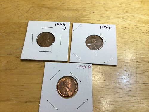 1946-D Lincoln Wheat Penny, Circulated-good Condition, Free shipping