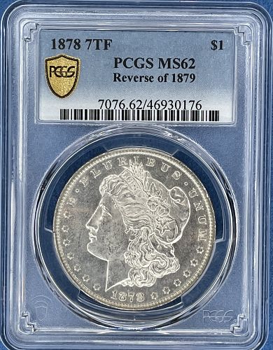 1878 7TF Rev 79 Morgan MS 62