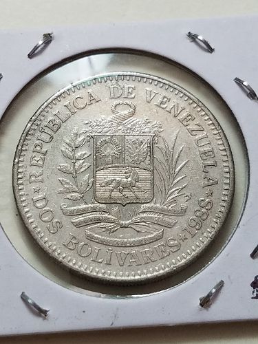 1988 Venezuela 2 Bolivares Dos