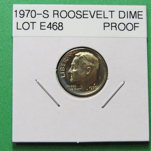 1970-S ROOSEVELT DIME ~ PROOF ~ LOT E468