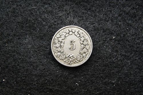 1921-B Switzerland 5 Rappen