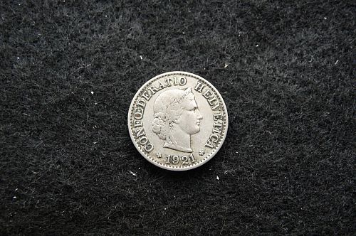 1921-B Switzerland 5 Rappen