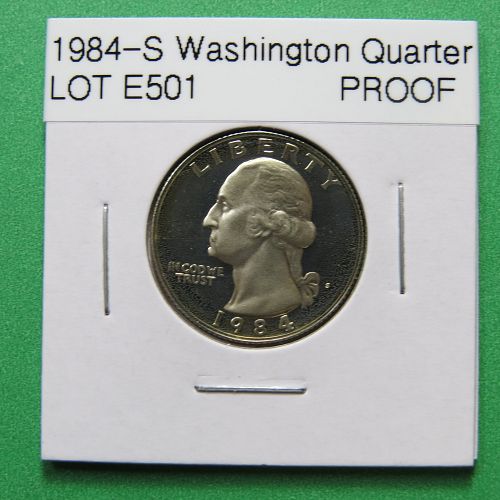 1984-S   WASHINGTON QUARTER (PROOF) - LOT E501