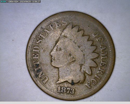 1873 Indian Head Cent (51-424)