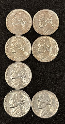 7 Different War Nickels