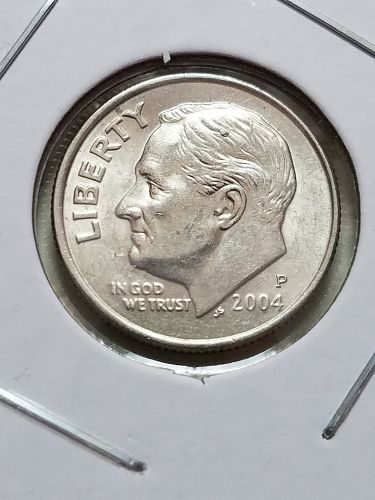 2004 P Roosevelt Dime Cuds Error