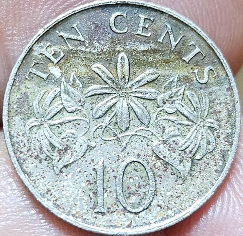 Singapore 10 Cents 1991 XF
