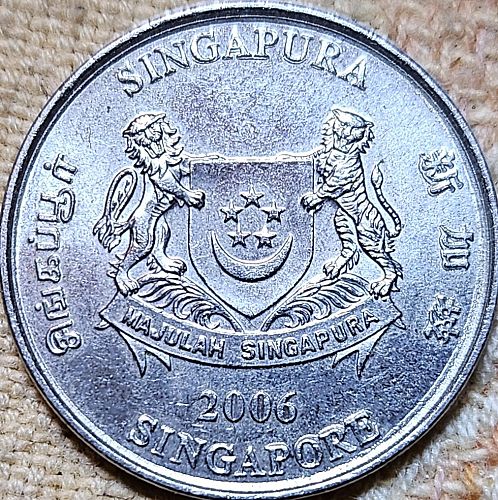 Singapore 20 Cents 2006 AU