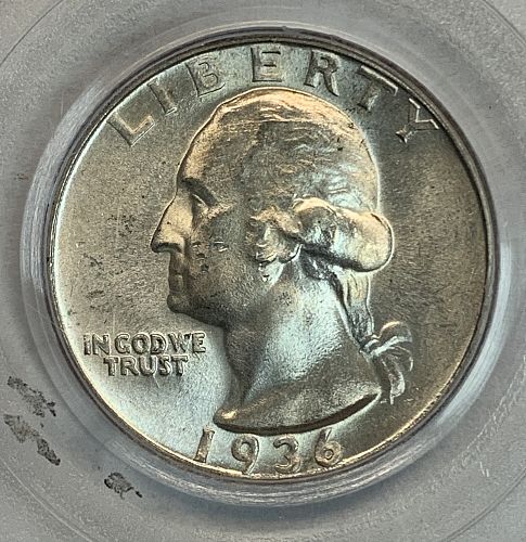 1936-D Washington Quarter, MS64 PCGS (6198)