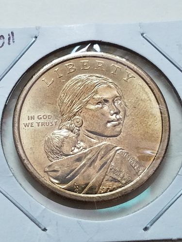 2011 P Sacagawea Dollar Error Double Off Center