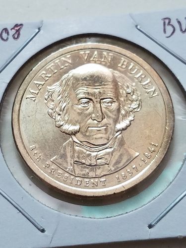 2008 D Martin Van Buren Presidential Dollar BU