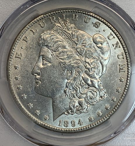 1894-O Morgan Silver Dollar, AU58 PCGS  (6224)