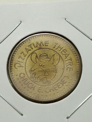 1981 Pizzatime Theatre Chuck E Cheese In Pizza We Trust 25 Cent Token