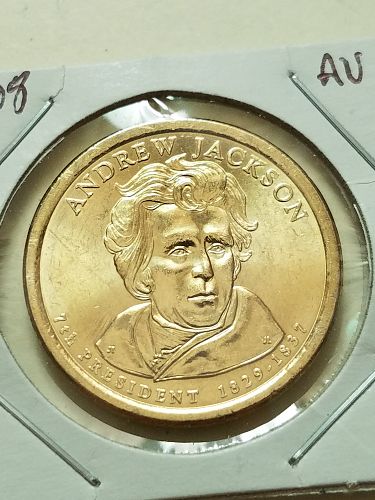 2008 D Andrew Jackson Presidential Dollar AU
