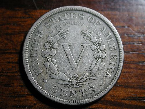 1890 Liberty V Nickel NICE