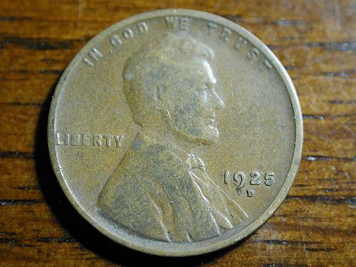 1925d Lincoln Wheat Penny Cent NICE