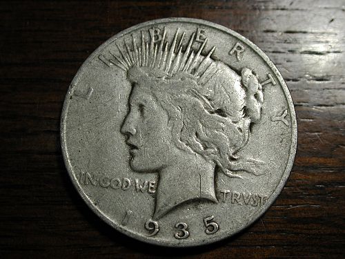 1935s Peace Silver dollar NICE