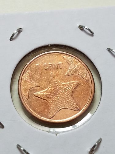 2015 Bahamas 1 Cent Non Magnetic