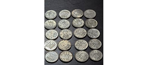 *TWENTY* Netherlands 25 Cent Coin - AU to BU CONDITION!