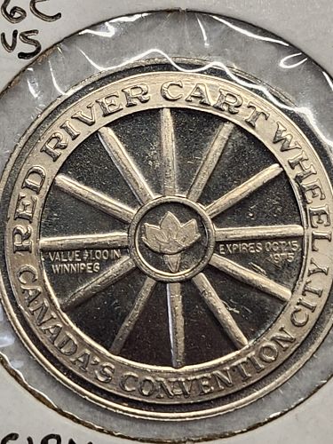 1975 Winnipeg Alberta $1 Dollar Trade token Uncirculated Crocus Privy