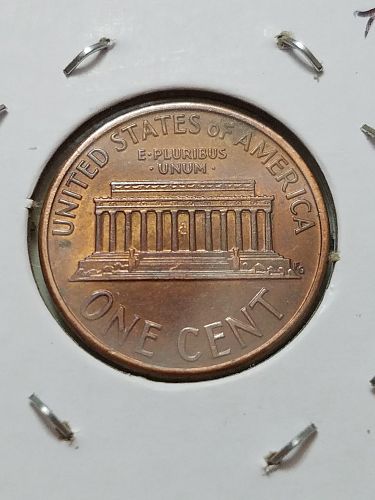 1992 D Lincoln Penny Off Center and Toned