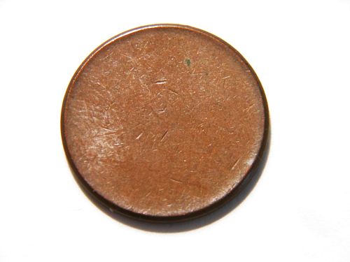 Nice Blank Copper Planchet Lincoln Cent Error Coin