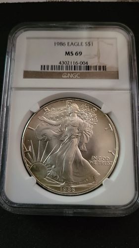 1986 S Silver Eagle ms69