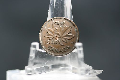 1940 Canada 1 cent circulated - George VI- VF