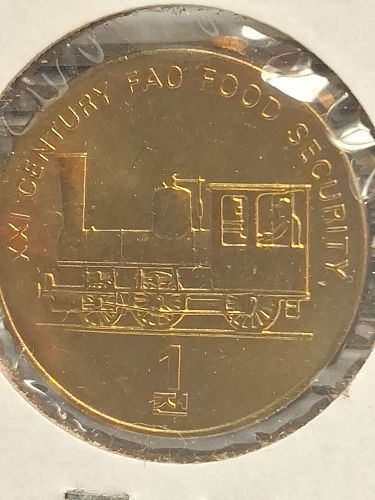 2002 North Korea 1 Chon Coin FAO Issue Brilliant Uncirculated Steam Train