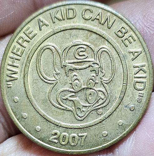 Chuck E Cheese 2007 Token AU