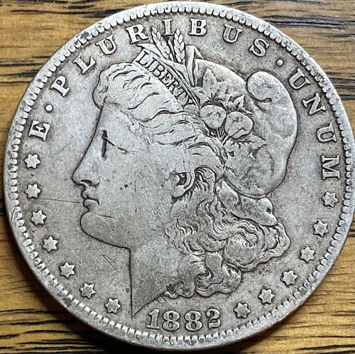 1882 O Morgan dollar