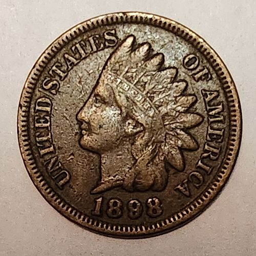 1898 P Indian Head Cent Small Cents