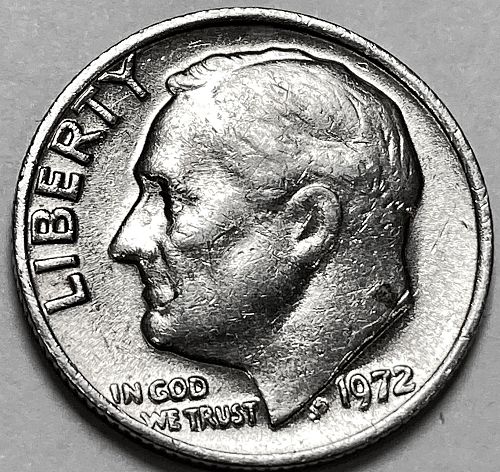 1972 P Roosevelt Dimes